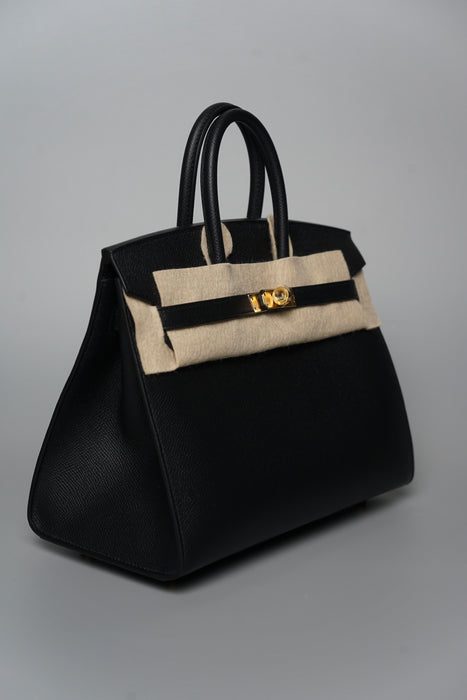 Hermes Birkin 25 Sellier in Noir Epsom Ghw (Brand New)