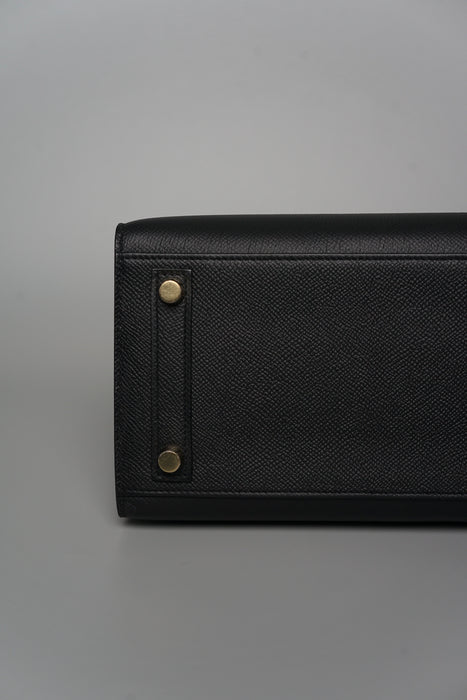 Hermes Birkin 25 Sellier in Noir Epsom Ghw (Brand New)