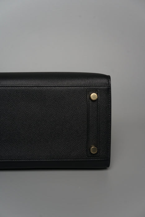 Hermes Birkin 25 Sellier in Noir Epsom Ghw (Brand New)
