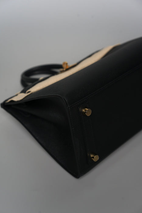 Hermes Birkin 25 Sellier in Noir Epsom Ghw (Brand New)