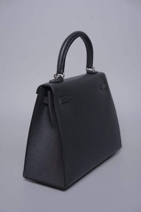 Hermes Kelly 25 Sellier in Plomb Electrum (Brand New)
