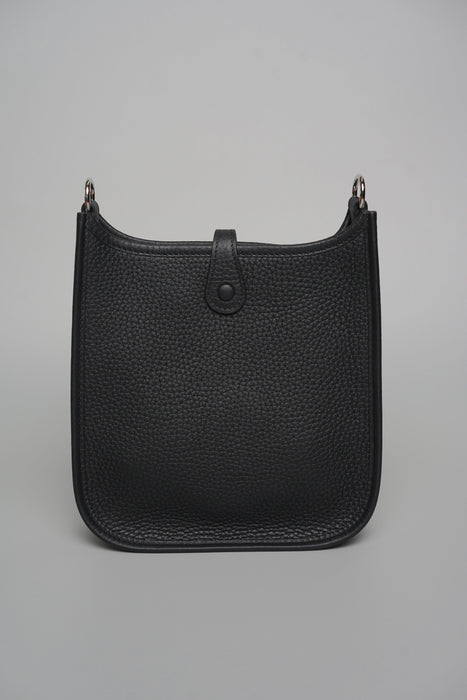 Hermes Mini Evelyne in Noir Phw (Brand New)