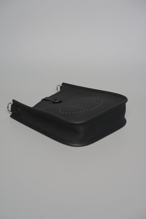 Hermes Mini Evelyne in Noir Phw (Brand New)
