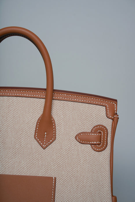 Hermes Birkin 25 Cargo in Gold/Ecru Phw (Brand New)