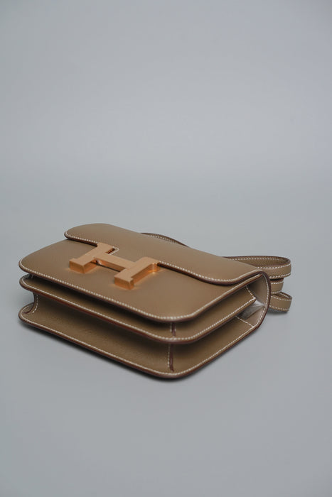 Hermes Constance 18 in Etoupe Epsom Rghw (Brand New)