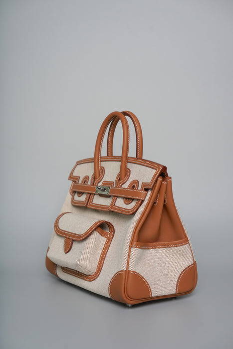 Hermes Birkin 25 Cargo in Gold/Ecru Phw (Brand New)