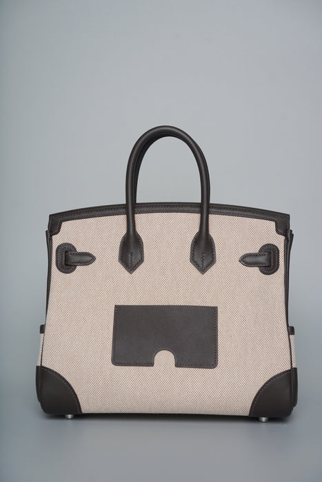 Hermes Birkin 25 Cargo in Bai Brun Phw (Brand New)