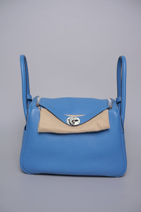 Hermes Lindy 26 in Bleu Paradise Clemence Phw