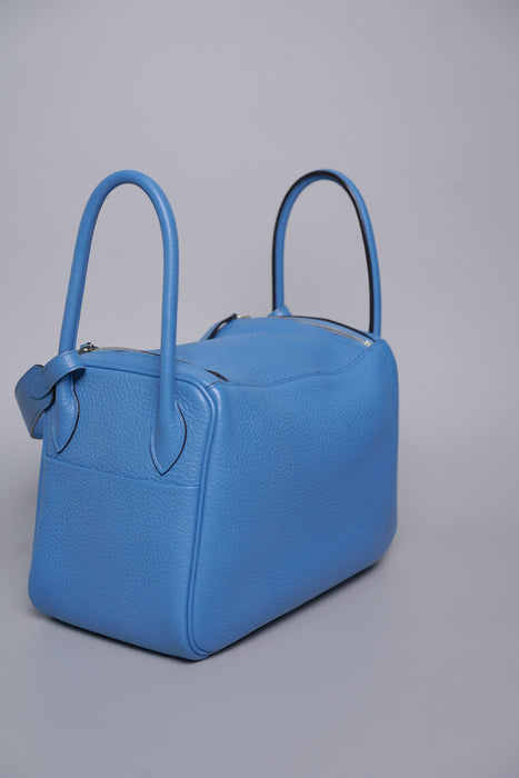 Hermes Lindy 26 in Bleu Paradise Clemence Phw