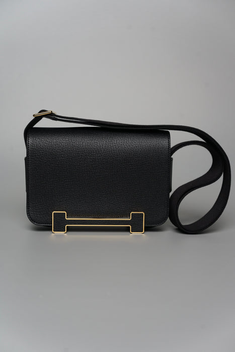 Hermes Geta in Noir Ghw (Brand New)