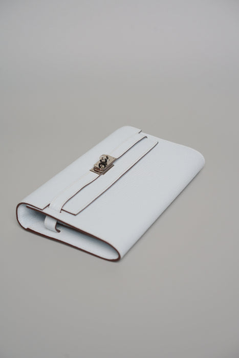 Hermes Kelly To Go in Bleu Brume Chevre Phw