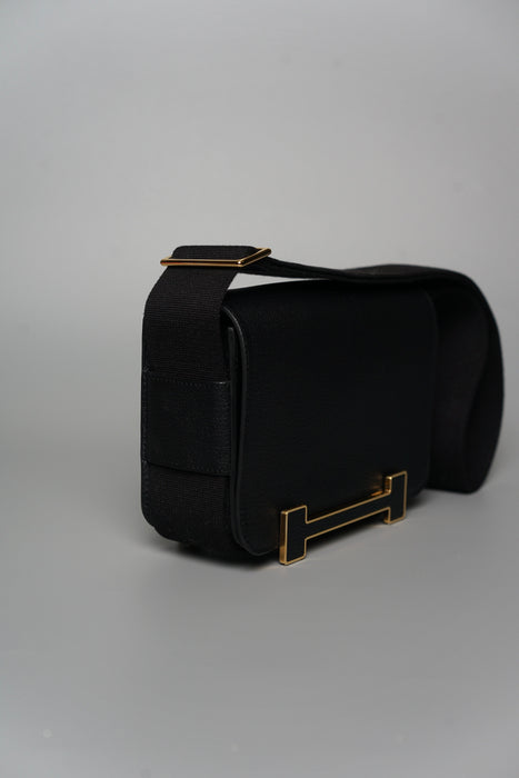 Hermes Geta in Noir Ghw (Brand New)