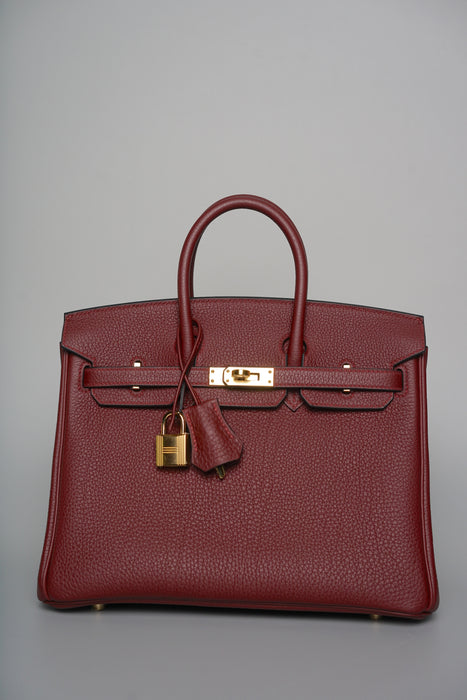 Hermes Birkin 25 in Rouge H Togo Ghw (Brand New)
