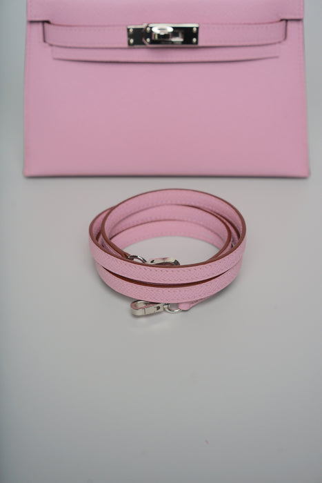 Hermes Kelly 20 in Mauve Slyvester Epsom Phw