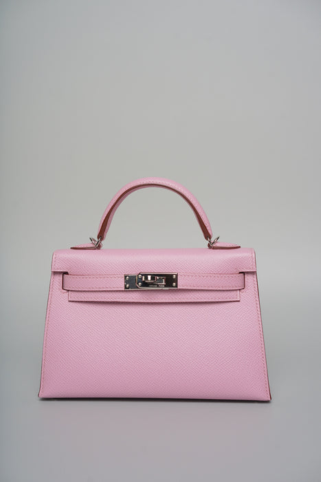 Hermes Kelly 20 in Mauve Slyvester Epsom Phw