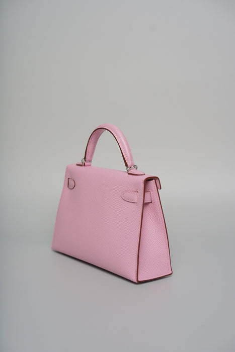 Hermes Kelly 20 in Mauve Slyvester Epsom Phw