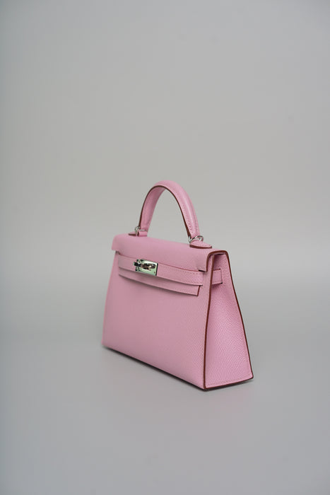 Hermes Kelly 20 in Mauve Slyvester Epsom Phw