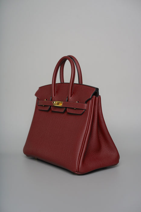 Hermes Birkin 25 in Rouge H Togo Ghw (Brand New)