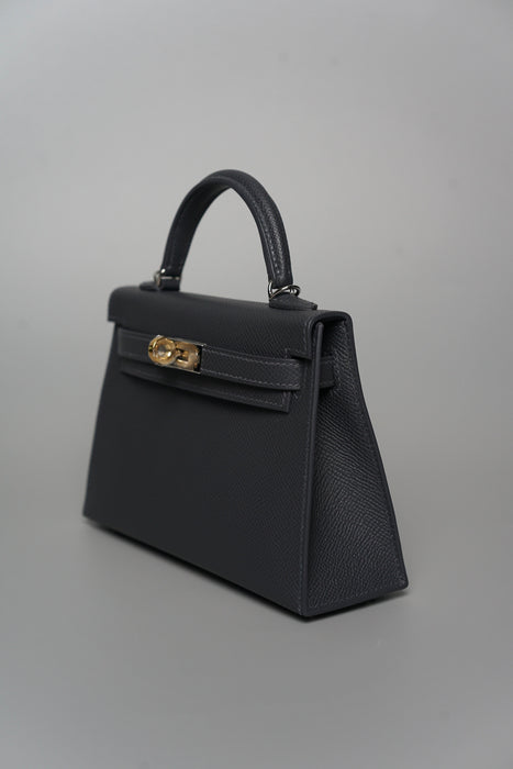 Hermes Kelly 20 in Ardoise Electrum (Brand New)