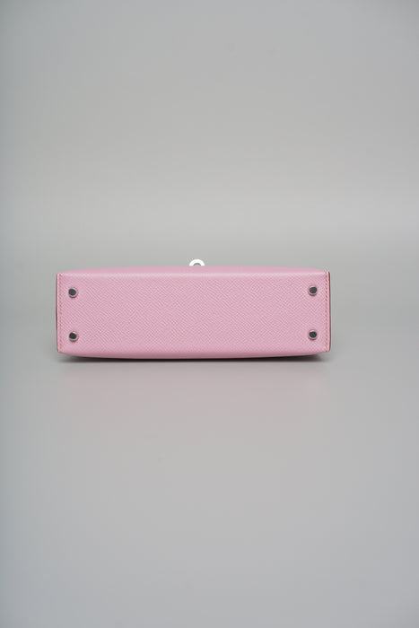 Hermes Kelly 20 in Mauve Slyvester Epsom Phw