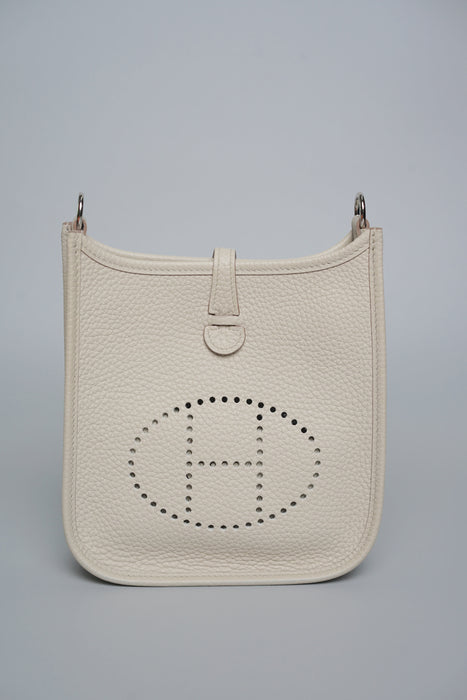 Hermes Mini Evelyne in Beton Zig Zag Strap Phw