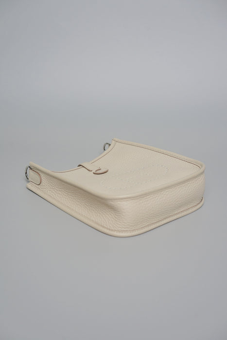 Hermes Mini Evelyne in Beton Zig Zag Strap Phw