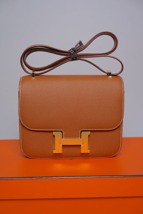 Hermes Constance 18 in Gold Epsom Ghw (Brand New)