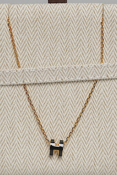 Hermes Mini Pop H Pendant in Noir Ghw (Brand New)