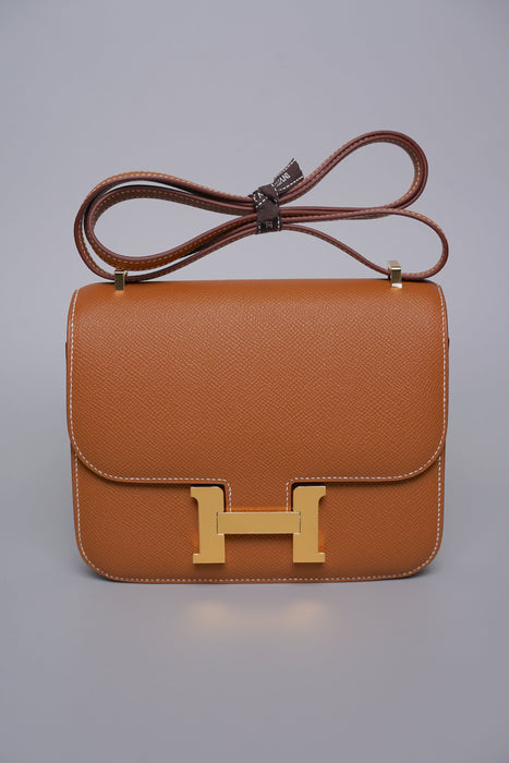 Hermes Constance 18 in Gold Epsom Ghw (Brand New)