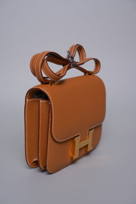 Hermes Constance 18 in Gold Epsom Ghw (Brand New)