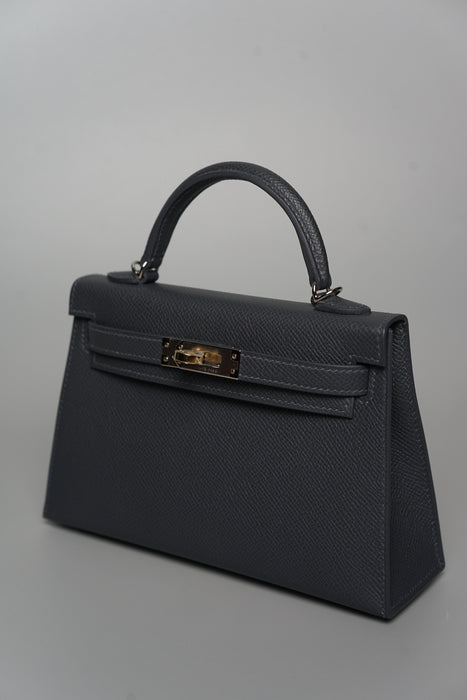 Hermes Kelly 20 in Ardoise Electrum (Brand New)