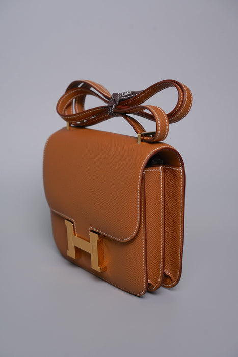 Hermes Constance 18 in Gold Epsom Ghw (Brand New)