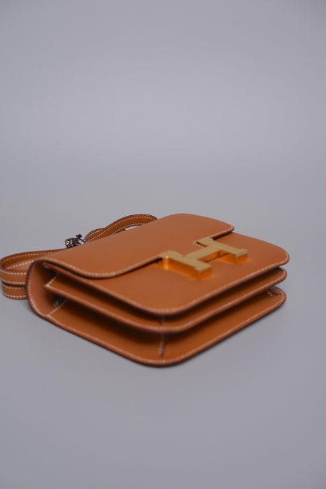 Hermes Constance 18 in Gold Epsom Ghw (Brand New)
