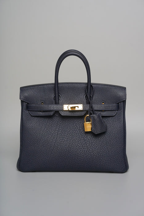 Hermes Birkin 25 in Blue Nuit Togo Ghw