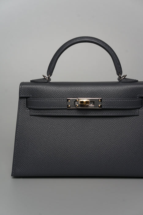 Hermes Kelly 20 in Ardoise Electrum (Brand New)