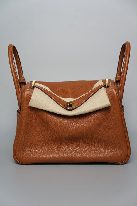 Hermes Lindy 30 in Gold Ghw