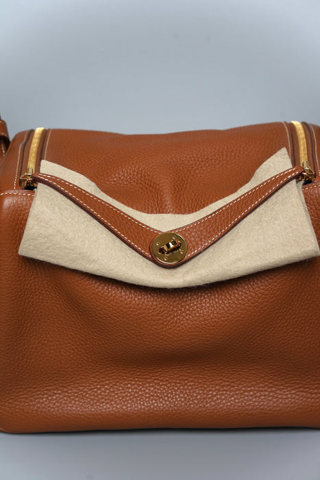 Hermes Lindy 30 in Gold Ghw