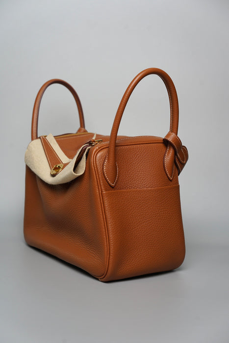 Hermes Lindy 30 in Gold Ghw