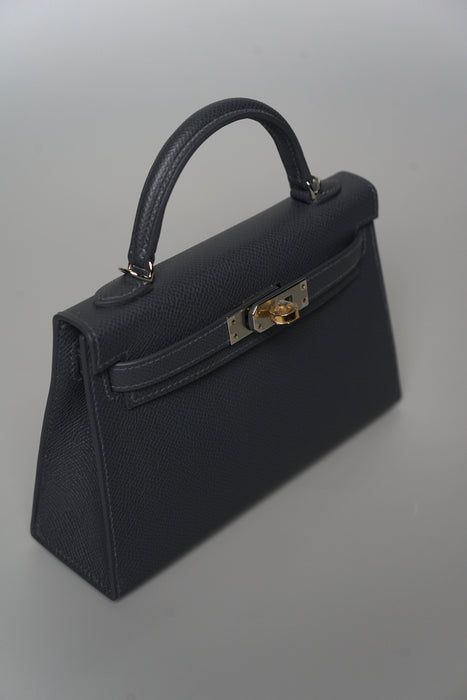 Hermes Kelly 20 in Ardoise Electrum (Brand New)