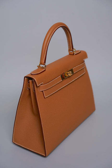 Hermes Kelly II 28 Sellier in Gold Ghw (Brand New)