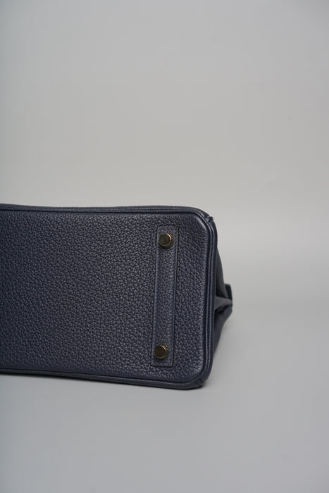 Hermes Birkin 25 in Blue Nuit Togo Ghw