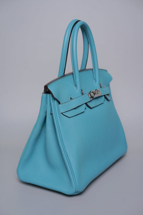 Hermes Birkin 30 in Blue Saint Togo Phw