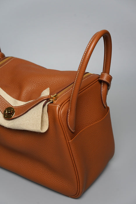 Hermes Lindy 30 in Gold Ghw