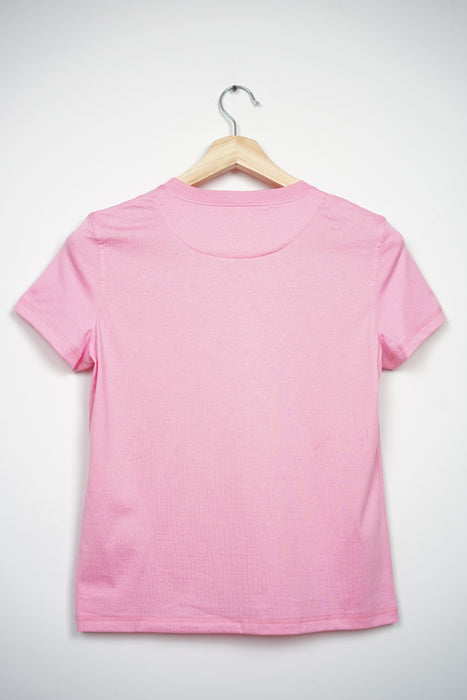 Hermes Embroidered Pocket T-Shirt in Pink Size 36 (Brand New)