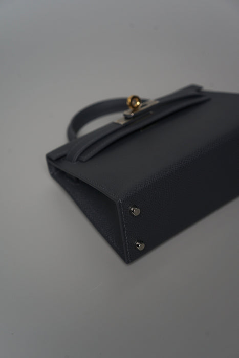 Hermes Kelly 20 in Ardoise Electrum (Brand New)