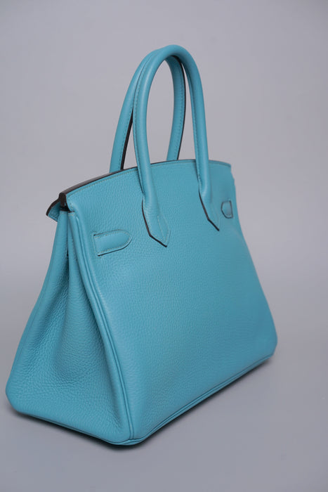 Hermes Birkin 30 in Blue Saint Togo Phw