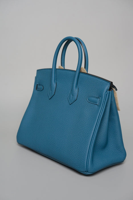 Hermes Birkin 25 in Bleu Colvert Togo Ghw (Brand New)