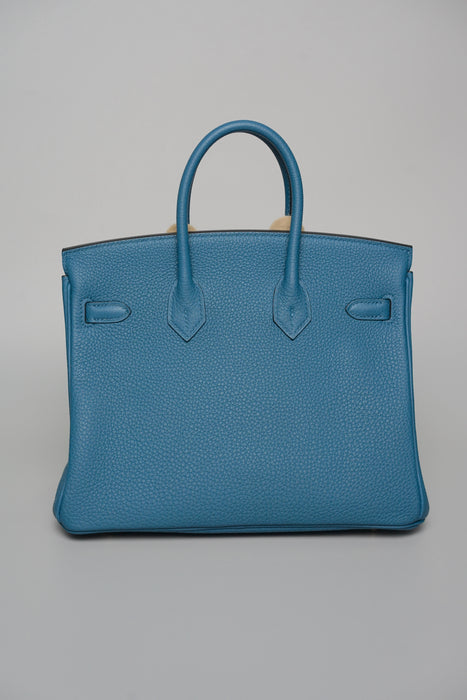Hermes Birkin 25 in Bleu Colvert Togo Ghw (Brand New)