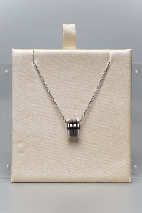 Bvlgari Necklace in Silver and Black