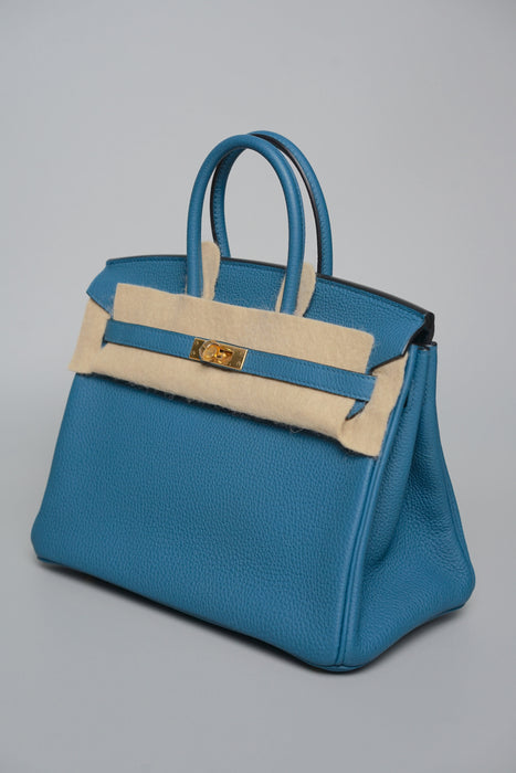 Hermes Birkin 25 in Bleu Colvert Togo Ghw (Brand New)